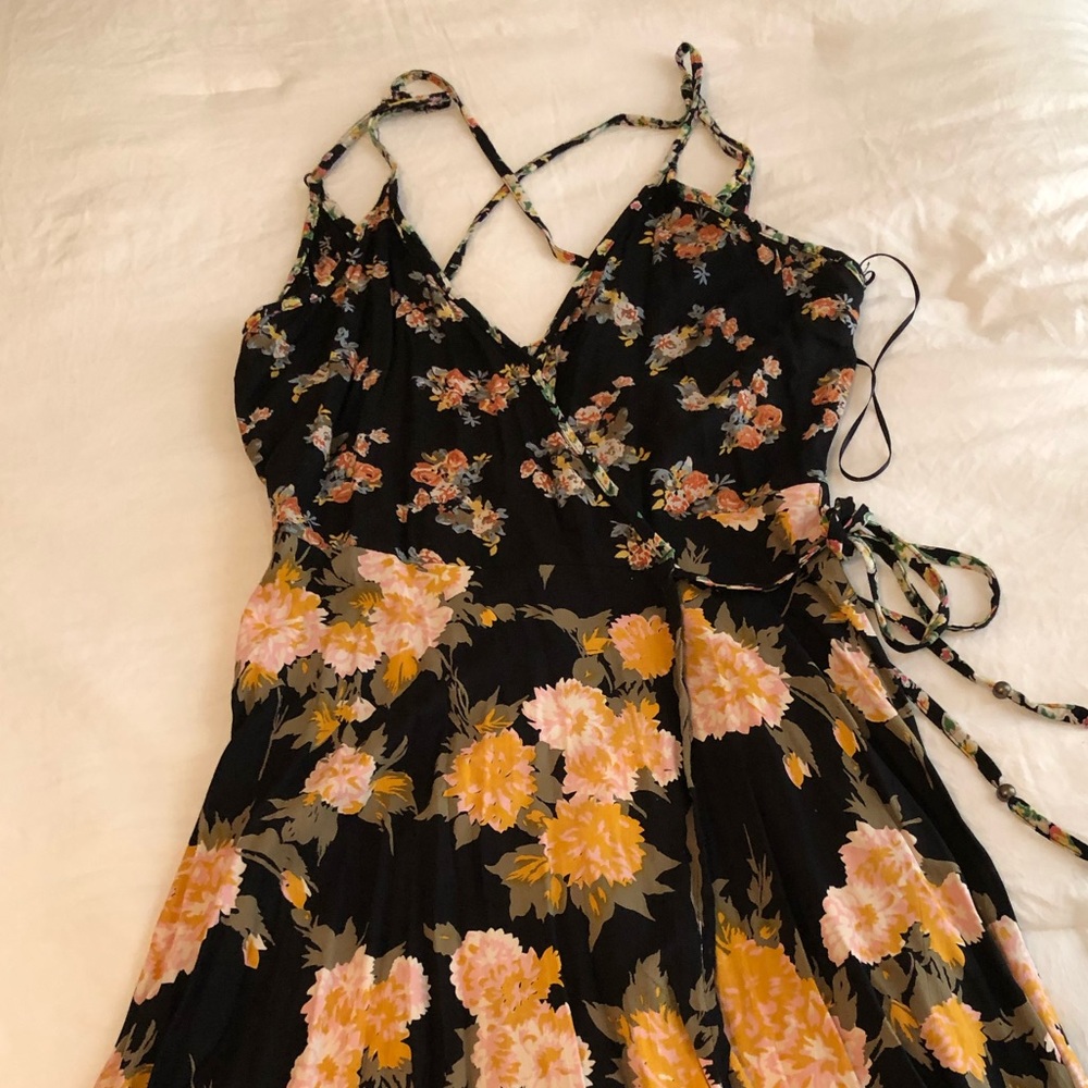 Floral Wrap Dress